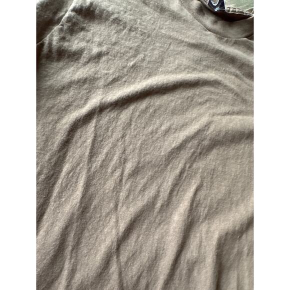 Vintage Blank 90's Brown BVD USA Made Single Stitched M/L Set of 2 T-Shirts - Picture 4 of 9